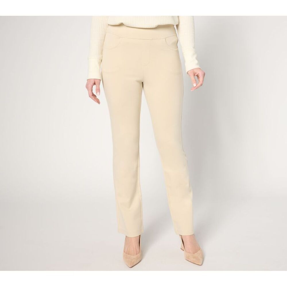 Liberare Women's Pants Sz 20 Tall Ponte Baby Boot Cut Pant White A676933